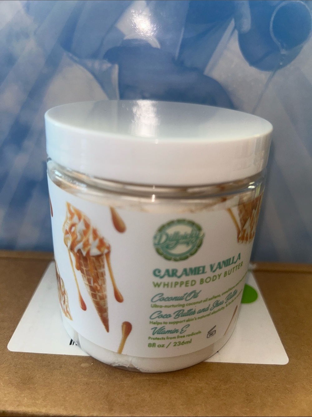 Caramel Vanilla Whipped Body Butter - White